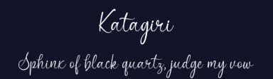 Katagiri by Lemonthe — Script Handwritten Font — thumbnail 2