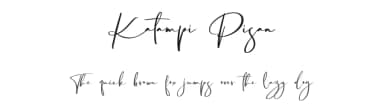 Katampi Pisan by Vz Type — Script Handwritten Font — thumbnail 1