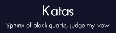 Katas by Gizem Cansu Horoz — Sans Serif Font — thumbnail 2