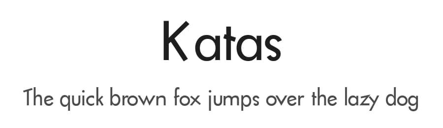 Katas by Gizem Cansu Horoz — Sans Serif Font