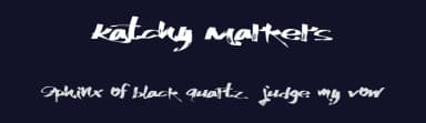 Katchy Markers by Xerographer Fonts — Script Handwritten Font — thumbnail 2