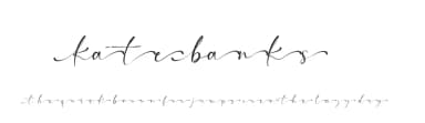 Kate Banks by Tikara Sari — Script Handwritten Font — thumbnail 1