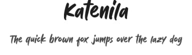 Katenila by Arterfak Project — Script Handwritten Font — thumbnail 1