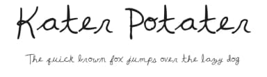 Kater Potater by Kate Elizabeth — Script Handwritten Font — thumbnail 1