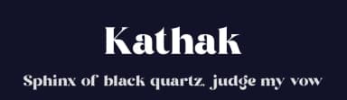 Kathak by Eka Hermawan — Serif Font — thumbnail 2