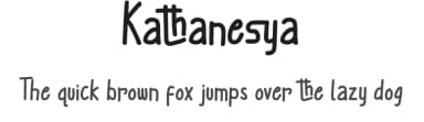 Kathanesya by Denny Sutanto — Script Handwritten Font — thumbnail 1