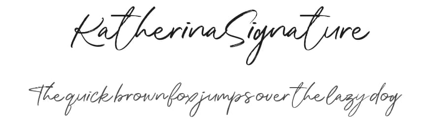 Katherina Signature by Scratch Design — Script Handwritten Font