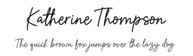 Katherine Thompson by Jimtype Studio — Script Handwritten Font — thumbnail 1