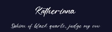 Katherinna by Kong Font — Script Handwritten Font — thumbnail 2