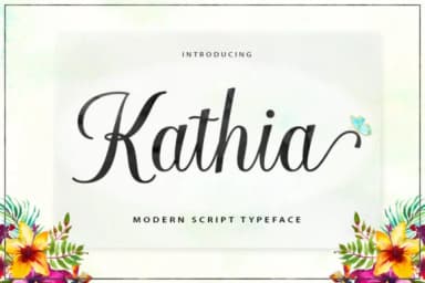 Kathia Script Font by STRAIGHT.CO — Script Handwritten Font — thumbnail 1