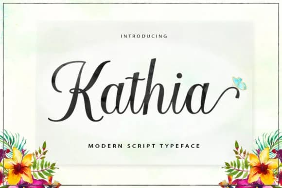 Kathia Script Font by STRAIGHT.CO — Script Handwritten Font