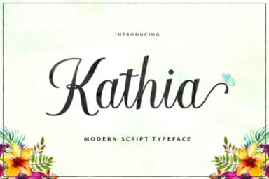 Kathia Script Font by STRAIGHT.CO — Script Handwritten Font — thumbnail 7