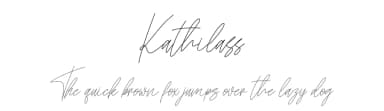 Kathilass by Skiiller Studio — Script Handwritten Font — thumbnail 1