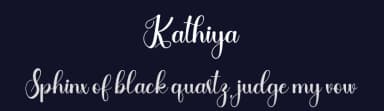 Kathiya by Yumna Family — Script Handwritten Font — thumbnail 2