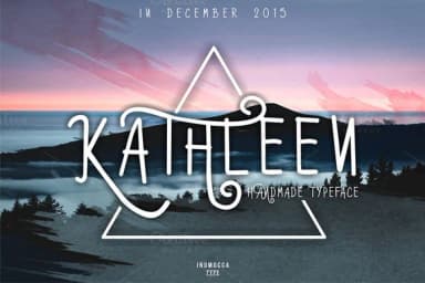 Kathleen Font by inumocca_type —  Font — thumbnail 1