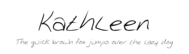 Kathleen by Gaut Fonts — Script Handwritten Font — thumbnail 1