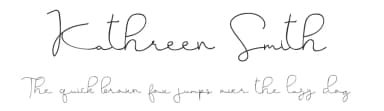 Kathreen Smith by Edric Studio — Script Handwritten Font — thumbnail 1