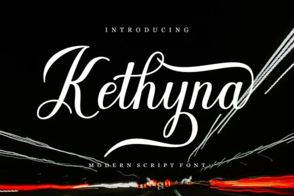 Kathyna Script Font by STRAIGHT.CO — Script Handwritten Font
