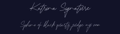 Katrina Signature by Fontruly — Script Handwritten Font — thumbnail 2