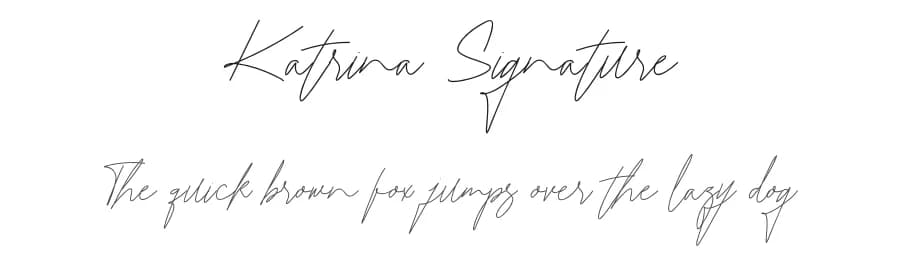 Katrina Signature by Fontruly — Script Handwritten Font — preview 1
