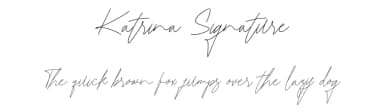 Katrina Signature by Fontruly — Script Handwritten Font — thumbnail 1