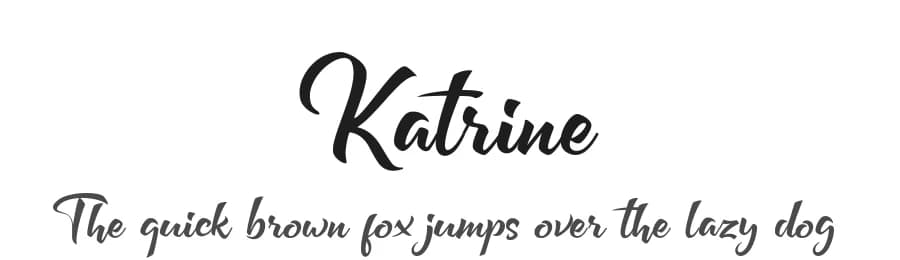 Katrine by Subectype & Orenari — Script Handwritten Font