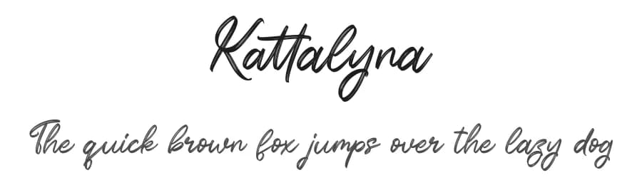 Kattalyna by Creatype Studio — Script Handwritten Font