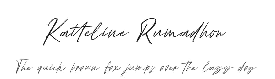 Katteline Rumadhon by Amir Subqi Setiaji — Script Handwritten Font — preview 1