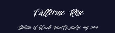 Katterine Rose by Kong Font — Script Handwritten Font — thumbnail 2