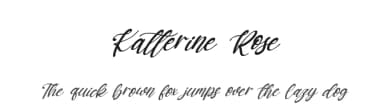 Katterine Rose by Kong Font — Script Handwritten Font — thumbnail 1