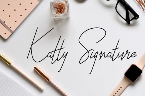 Katty Font by Dieza Art — Script Handwritten Font