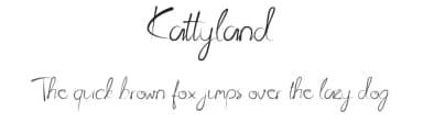 Kattyland by Creatnow Studio — Script Handwritten Font — thumbnail 1