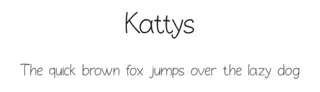 Kattys by Achmad Yani — Script Handwritten Font