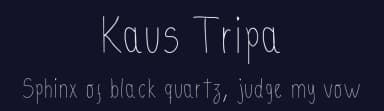 Kaus Tripa by Marcelo Rodrigues — Script Handwritten Font — thumbnail 2