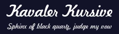 Kavaler Kursive by DeNada Industries — Script Handwritten Font — thumbnail 2