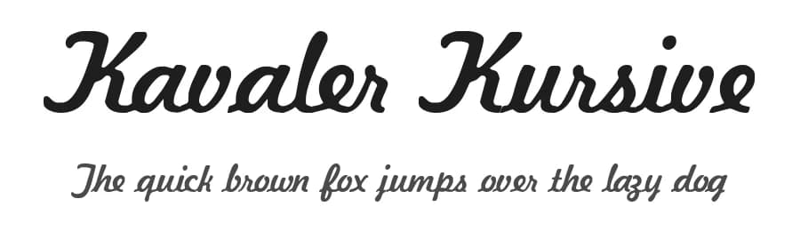 Kavaler Kursive by DeNada Industries — Script Handwritten Font