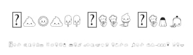 Kawaii Food Font by Maelle.K | Thomas Boucherie — Dingbats Font — thumbnail 1
