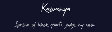 Kawanya by setyaisiam _type — Script Handwritten Font — thumbnail 2