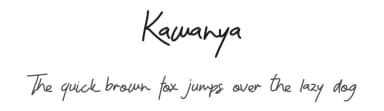 Kawanya by setyaisiam _type — Script Handwritten Font — thumbnail 1