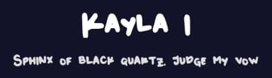 Kayla 1 by Kayla Divis — Script Handwritten Font — thumbnail 2