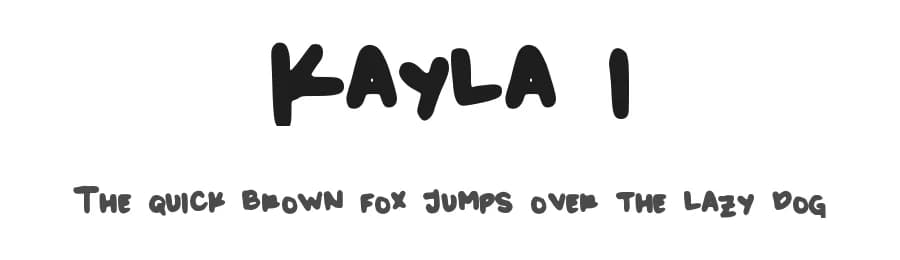 Kayla 1 by Kayla Divis — Script Handwritten Font