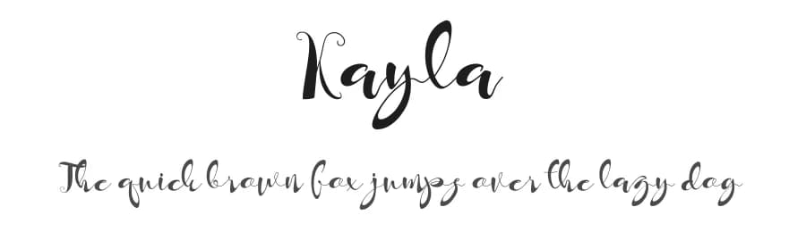 Kayla by Muhammad Akbar — Script Handwritten Font