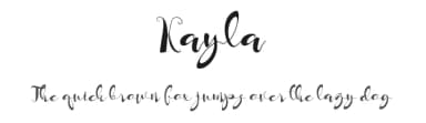 Kayla by Muhammad Akbar — Script Handwritten Font — thumbnail 1
