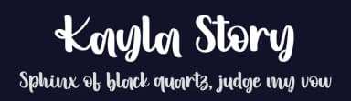 Kayla Story by HansCo — Script Handwritten Font — thumbnail 2