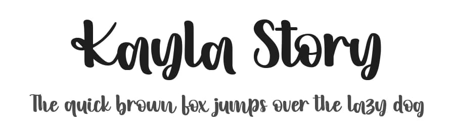 Kayla Story by HansCo — Script Handwritten Font