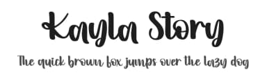 Kayla Story by HansCo — Script Handwritten Font — thumbnail 1
