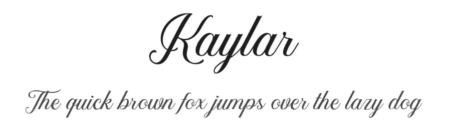Kaylar by Letterhend Studio — Script Handwritten Font