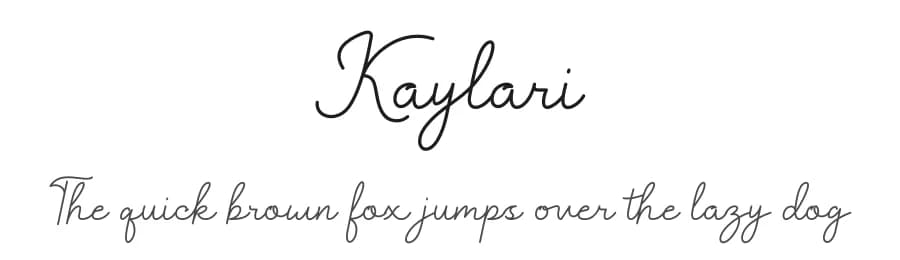 Kaylari by Digitype Studio — Script Handwritten Font — preview 1