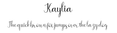 Kaylia by Fanastudio — Script Handwritten Font — thumbnail 1