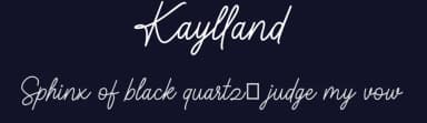 Kaylland by Sibelumpagi — Script Handwritten Font — thumbnail 2